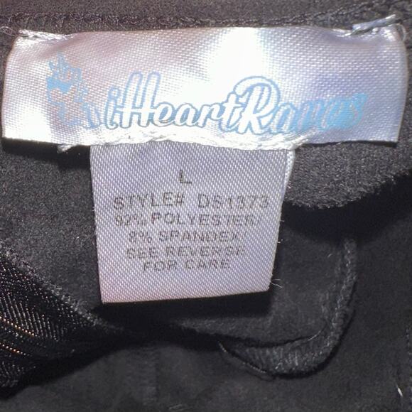 iHeartRaves Black High Waisted Cowgirl Festival Fringe Bottoms Skirt Size Large - Picture 3 of 14